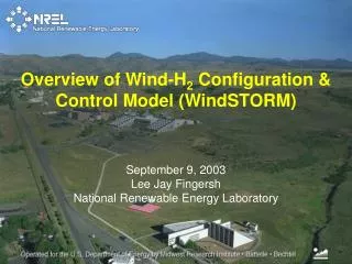 September 9, 2003 Lee Jay Fingersh National Renewable Energy Laboratory