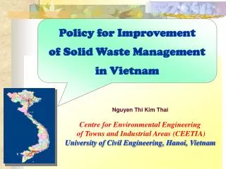 Policy for Improvement of Solid Waste Management in Vietnam