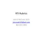 RTI Rubrics - slide 1