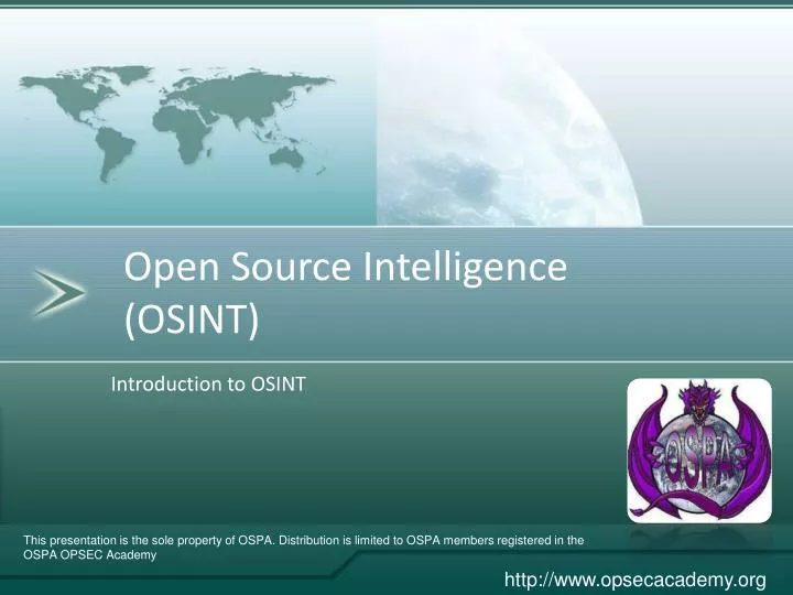introduction to osint