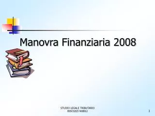 Manovra Finanziaria 2008