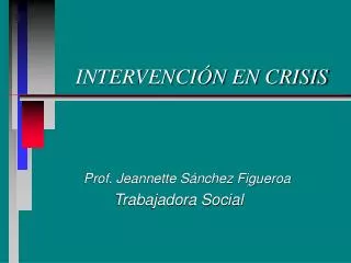intervenci n en crisis