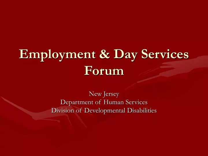 employment day services forum