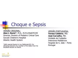 choque e sepsis