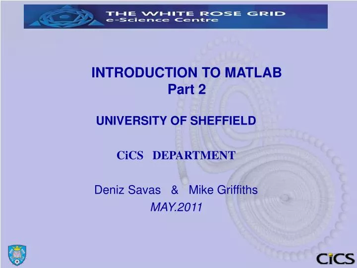 introduction to matlab part 2