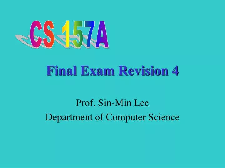 final exam revision 4