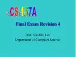 Final Exam Revision 4
