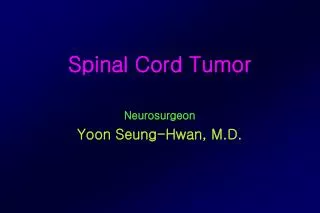 Spinal Cord Tumor