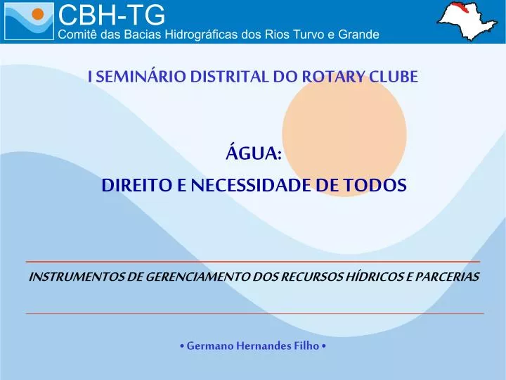 i semin rio distrital do rotary clube