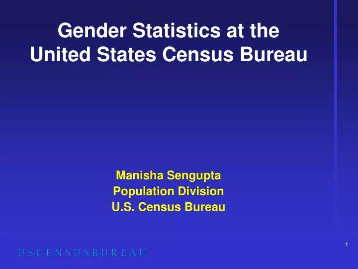 gender statistics at the united states census bureau
