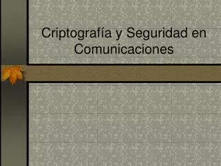 criptograf a y seguridad en comunicaciones
