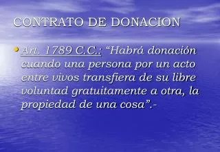 contrato de donacion