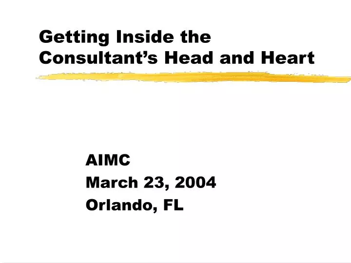 getting inside the consultant s head and heart
