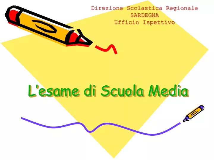 l esame di scuola media