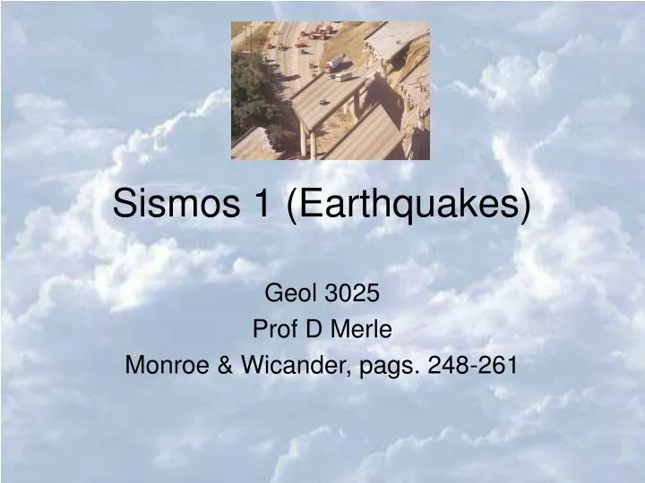 sismos 1 earthquakes