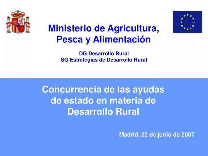 concurrencia de las ayudas de estado en materia de desarrollo rural
