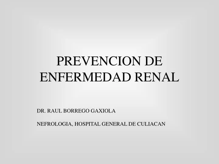 prevencion de enfermedad renal