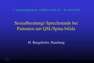 sexualberatung sprechstunde bei patienten mit qsl spina bifida