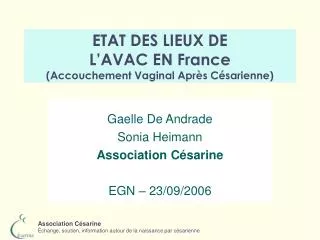 etat des lieux de l avac en france accouchement vaginal apr s c sarienne