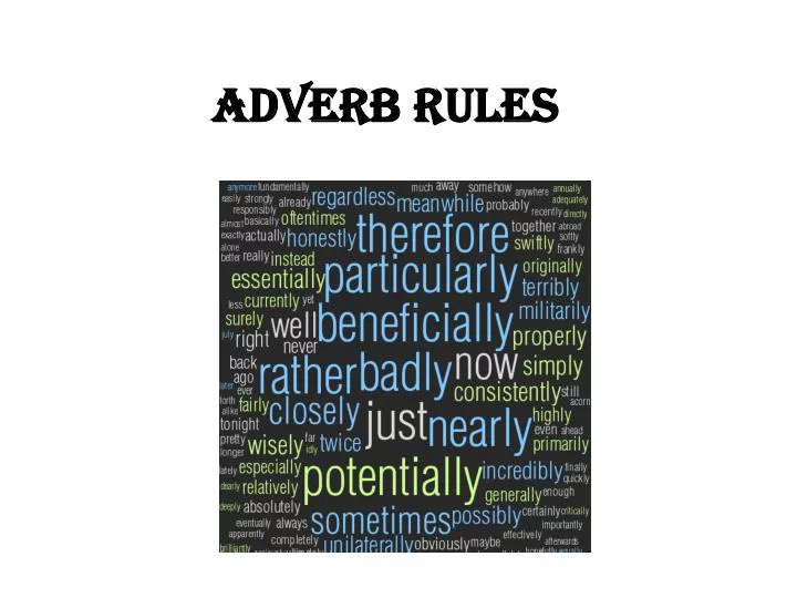 adverb rules