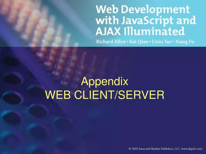 appendix web client server