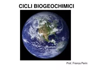 cicli biogeochimici