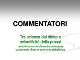 COMMENTATORI