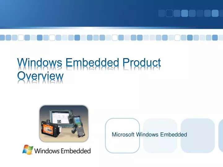 windows embedded product overview