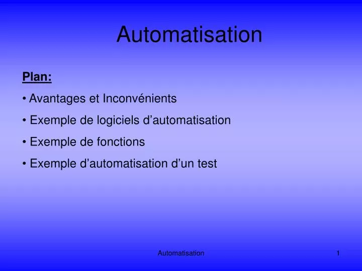 automatisation