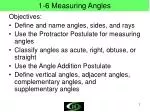 1-6 Measuring Angles