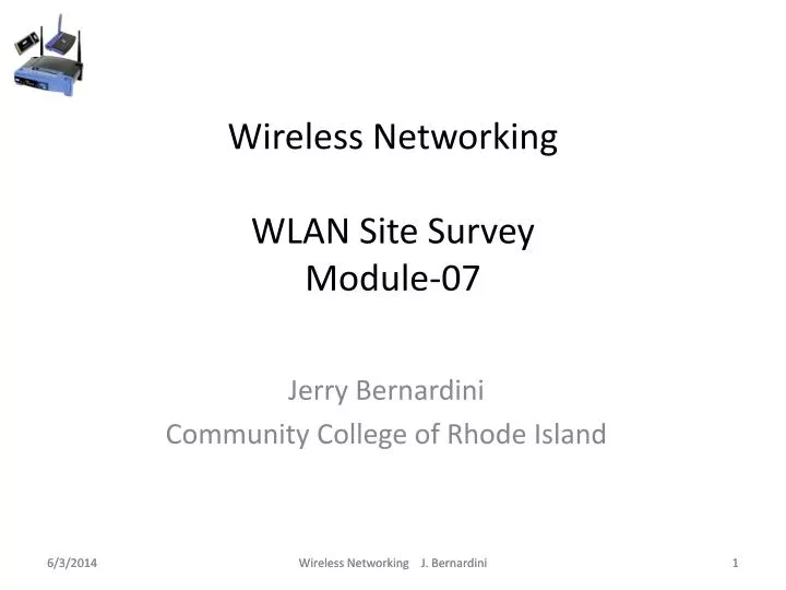 wireless networking wlan site survey module 07