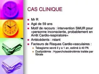 cas clinique