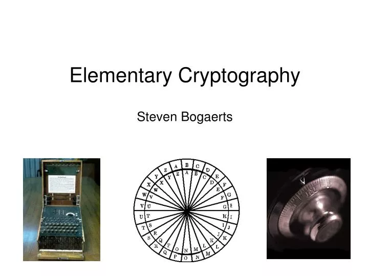 elementary cryptography steven bogaerts
