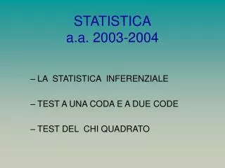 statistica a a 2003 2004