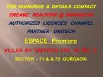 VILLAS IN GURGAON - slide 1
