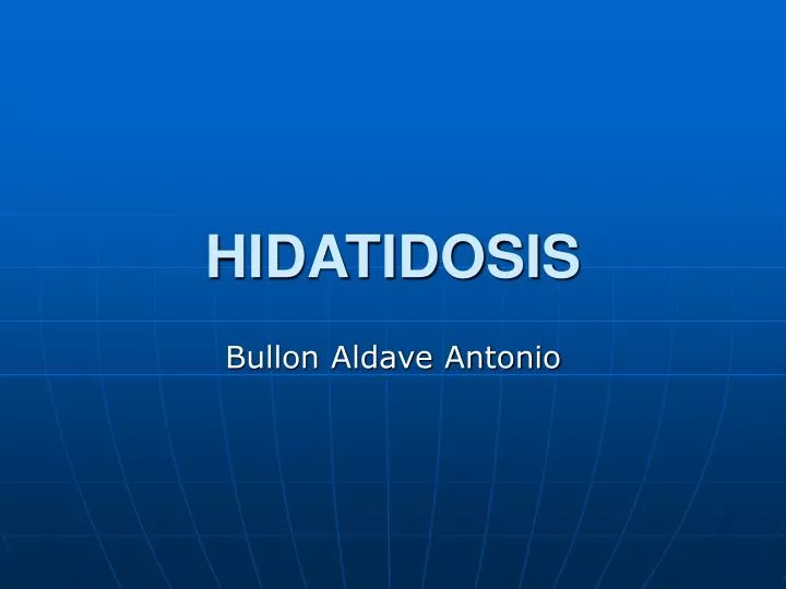 hidatidosis