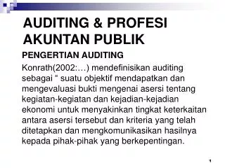 auditing profesi akuntan publik