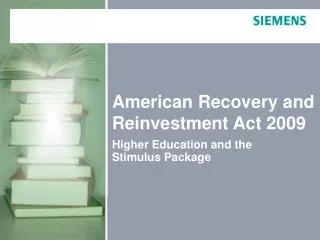 American Recovery and Reinvestment Act 2009