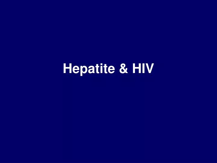 hepatite hiv