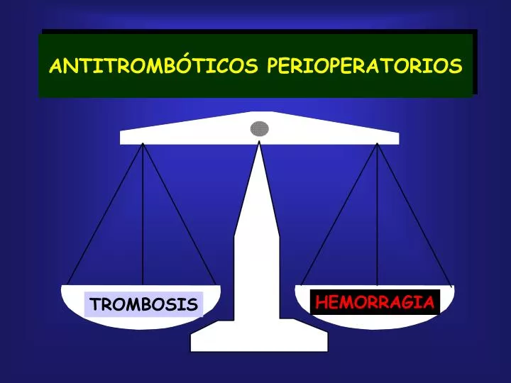 antitromb ticos perioperatorios