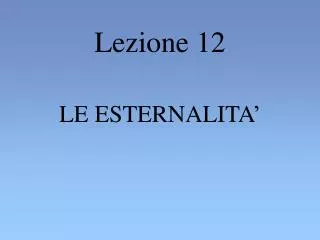 lezione 12