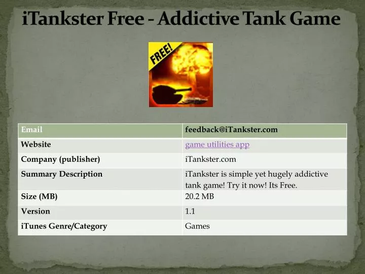 itankster free addictive tank game
