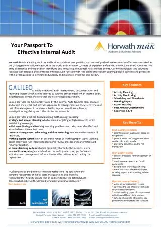 Your Passport To Effective Internal Audit