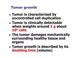 Tumor growth