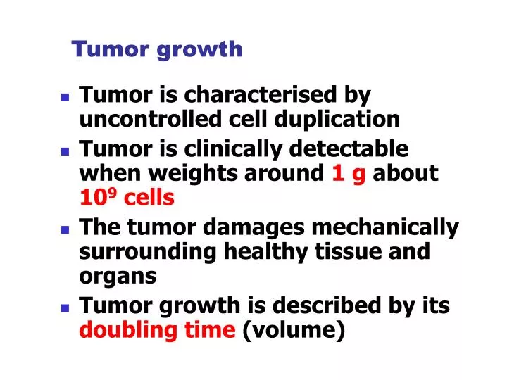tumor growth