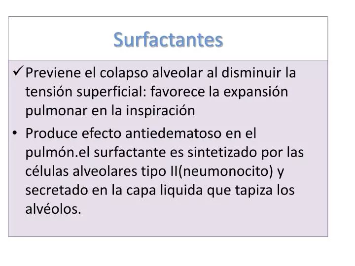 surfactantes