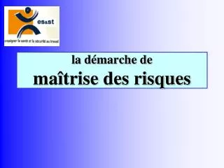 la d marche de ma trise des risques