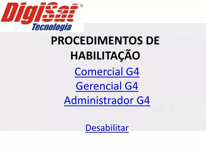 procedimentos de habilita o