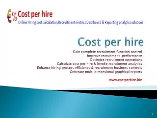 Cost per hire