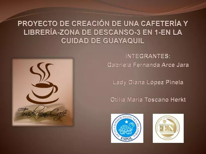 proyecto de creaci n de una cafeter a y librer a zona de descanso 3 en 1 en la cuidad de guayaquil